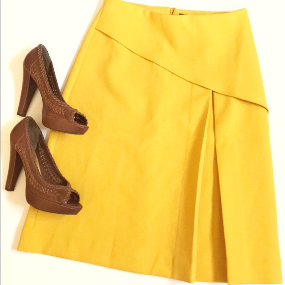 Yellow A-Line Skirt